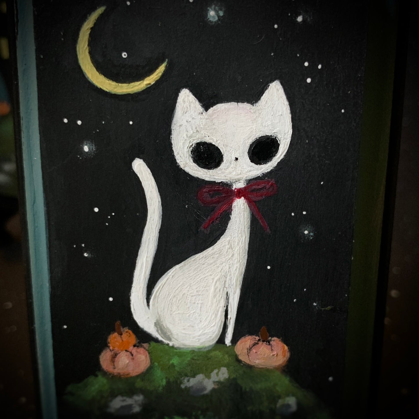 Ghost Kitty Painting