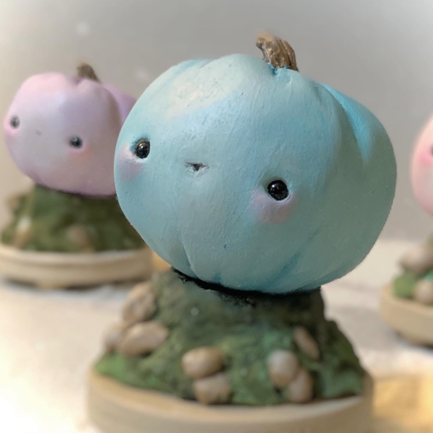 Blue Fairy Pumpkin Figurine