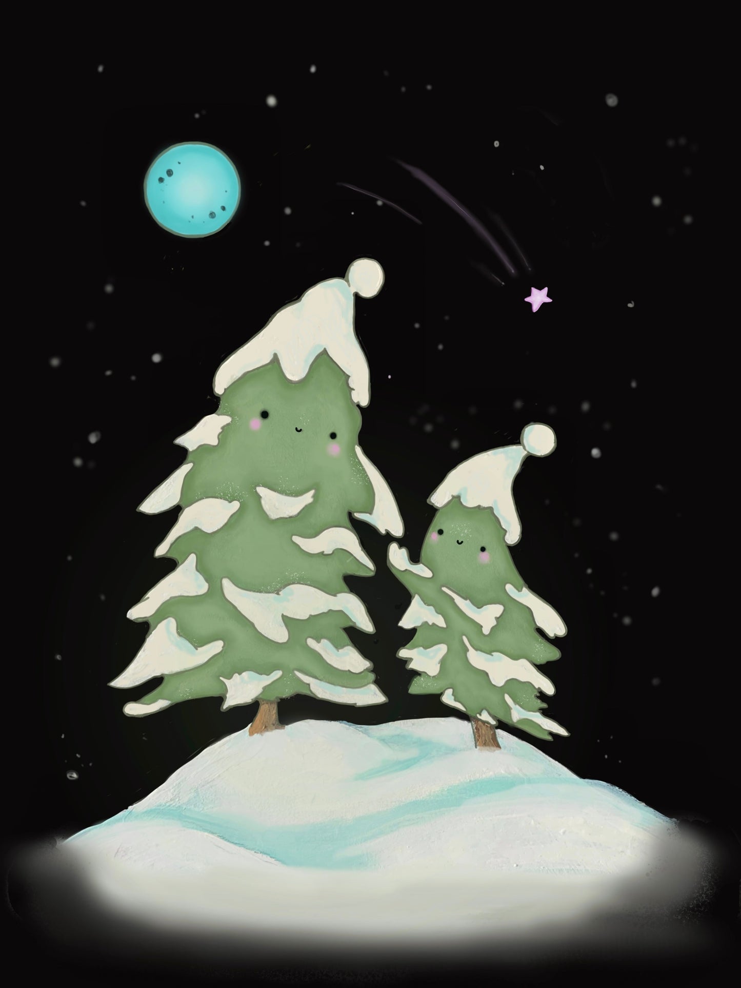 Mini 3x2 holiday print set with easel