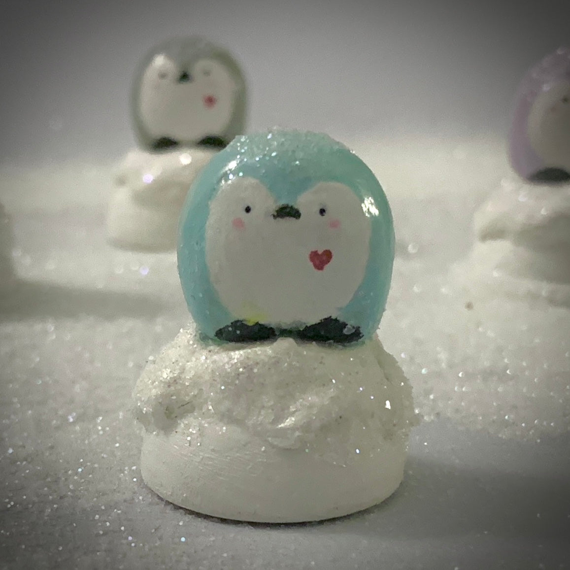 Little Bits of Love Blue Penguin Mini Figurine