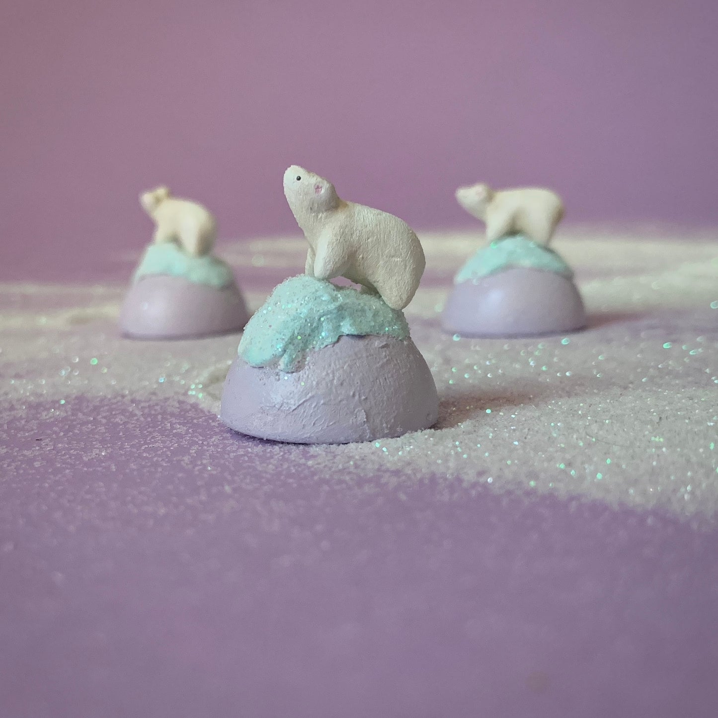 Quiet Keeper Polar Bear Mini Figurine