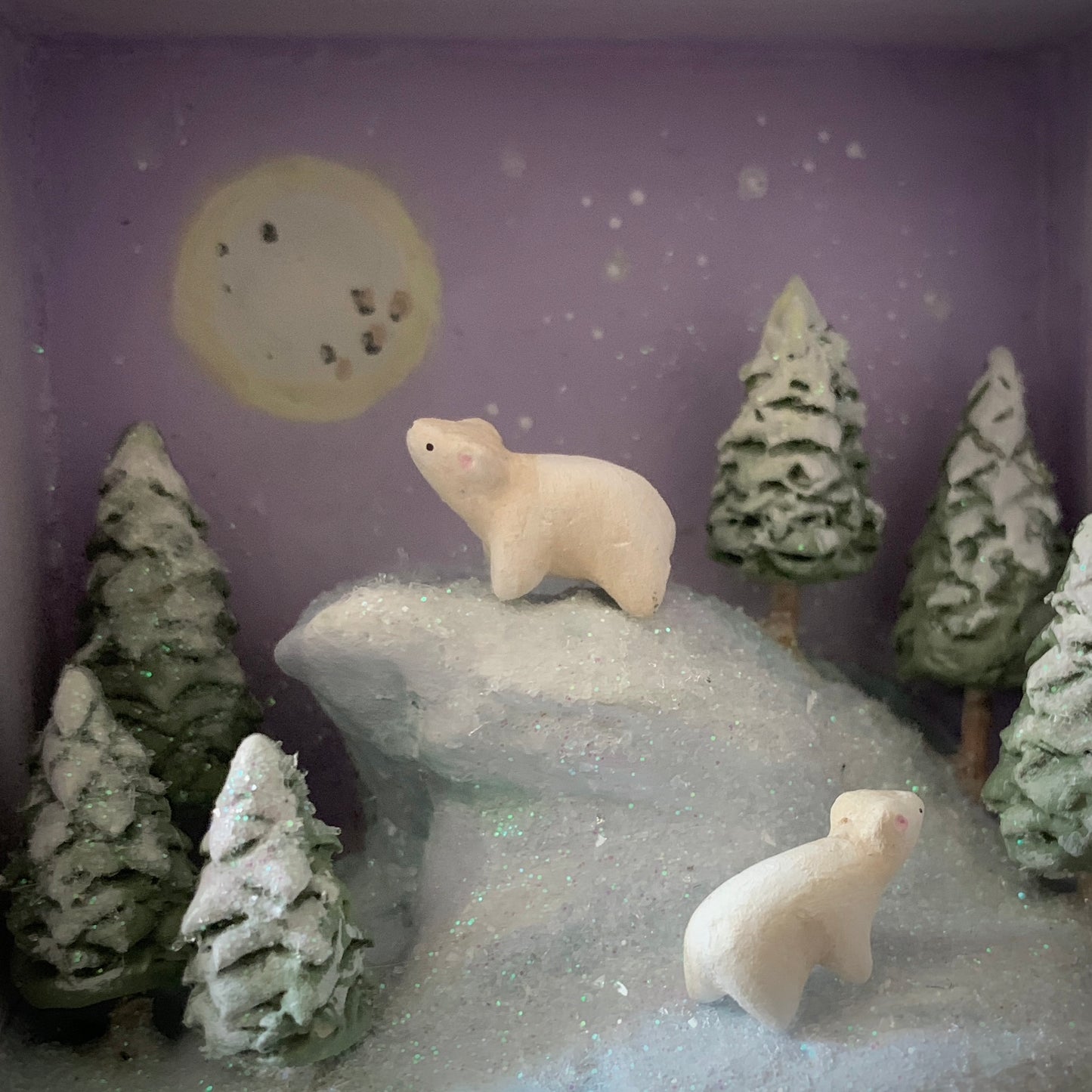 Quiet Keeper Polar Bear 4x4 inch Story Box