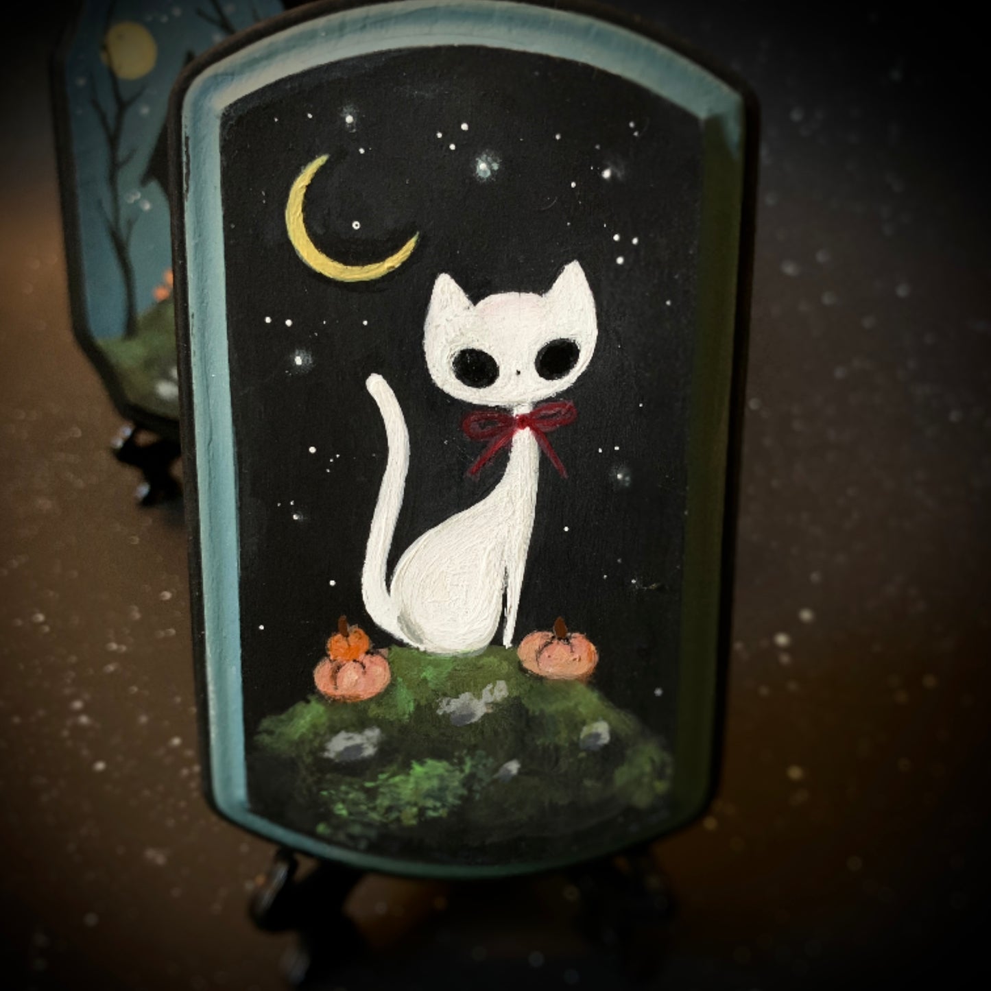 Ghost Kitty Painting