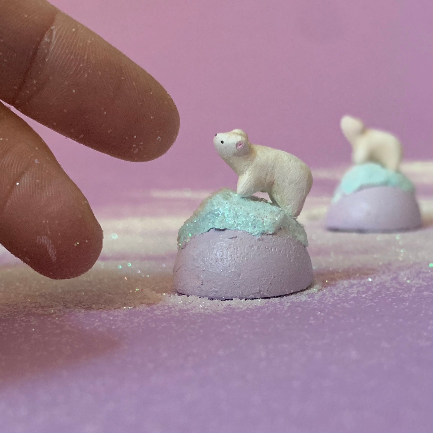 Quiet Keeper Polar Bear Mini Figurine