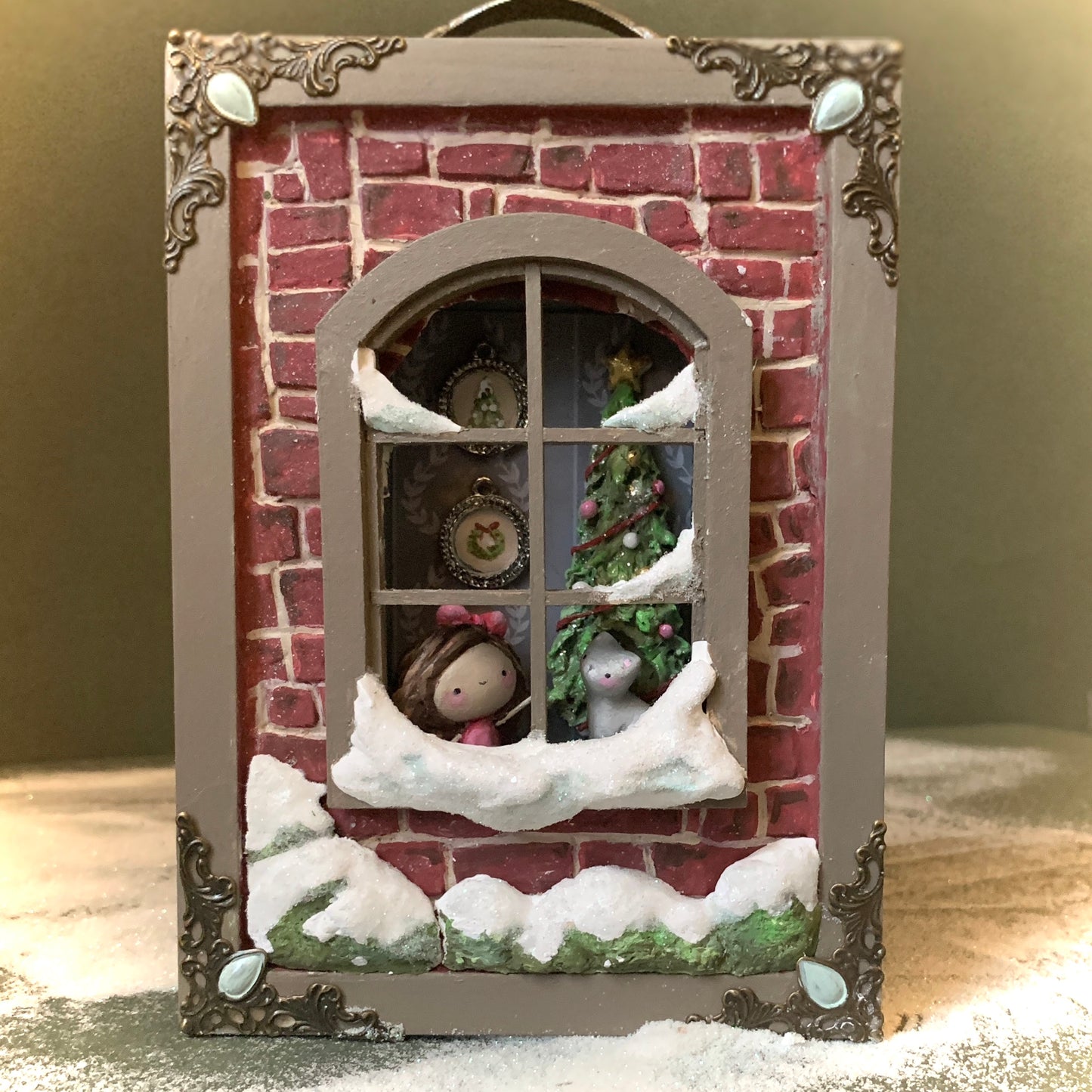 Summoner of Spring Fox in 1.5 inch Glass Cloche