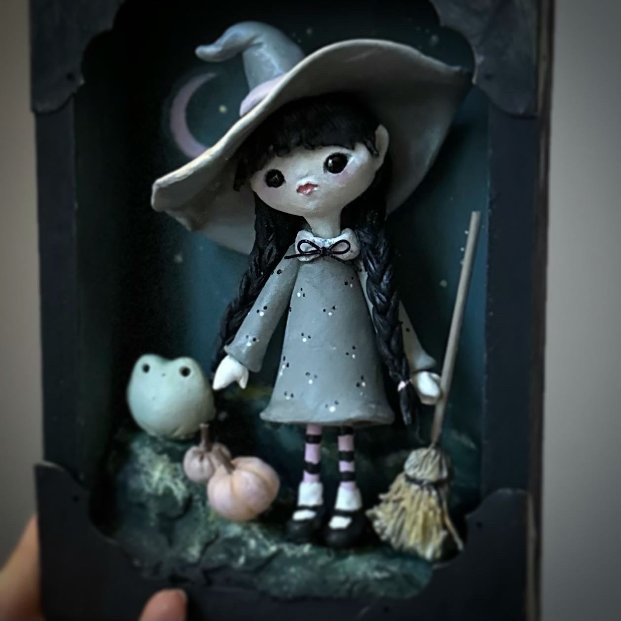 Grey Witch 5x7 inch Story Box