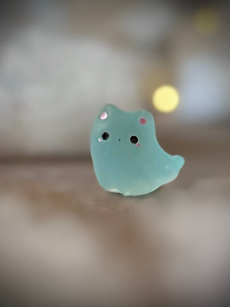 Preorder Family Set of all four Mini Ghost Kitty Blind Bag  1 inch figurine, art toy