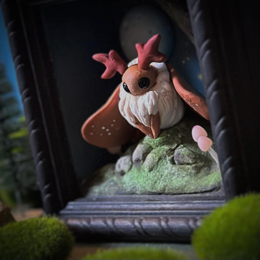 Deer Moth 5x5 inch Story Box