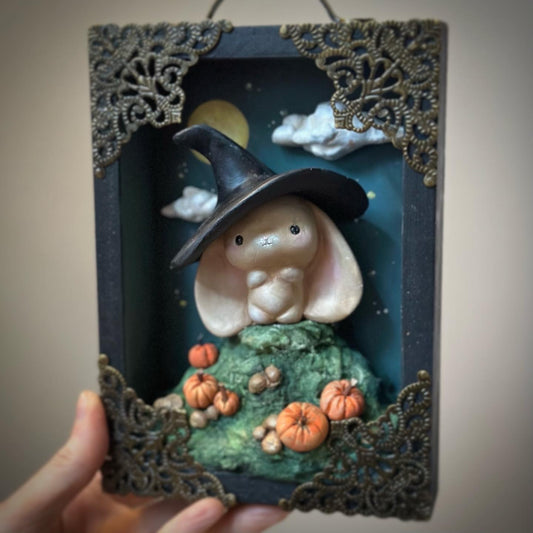 Guardian of All Hallows Eve Bunny 5x7 Story Box