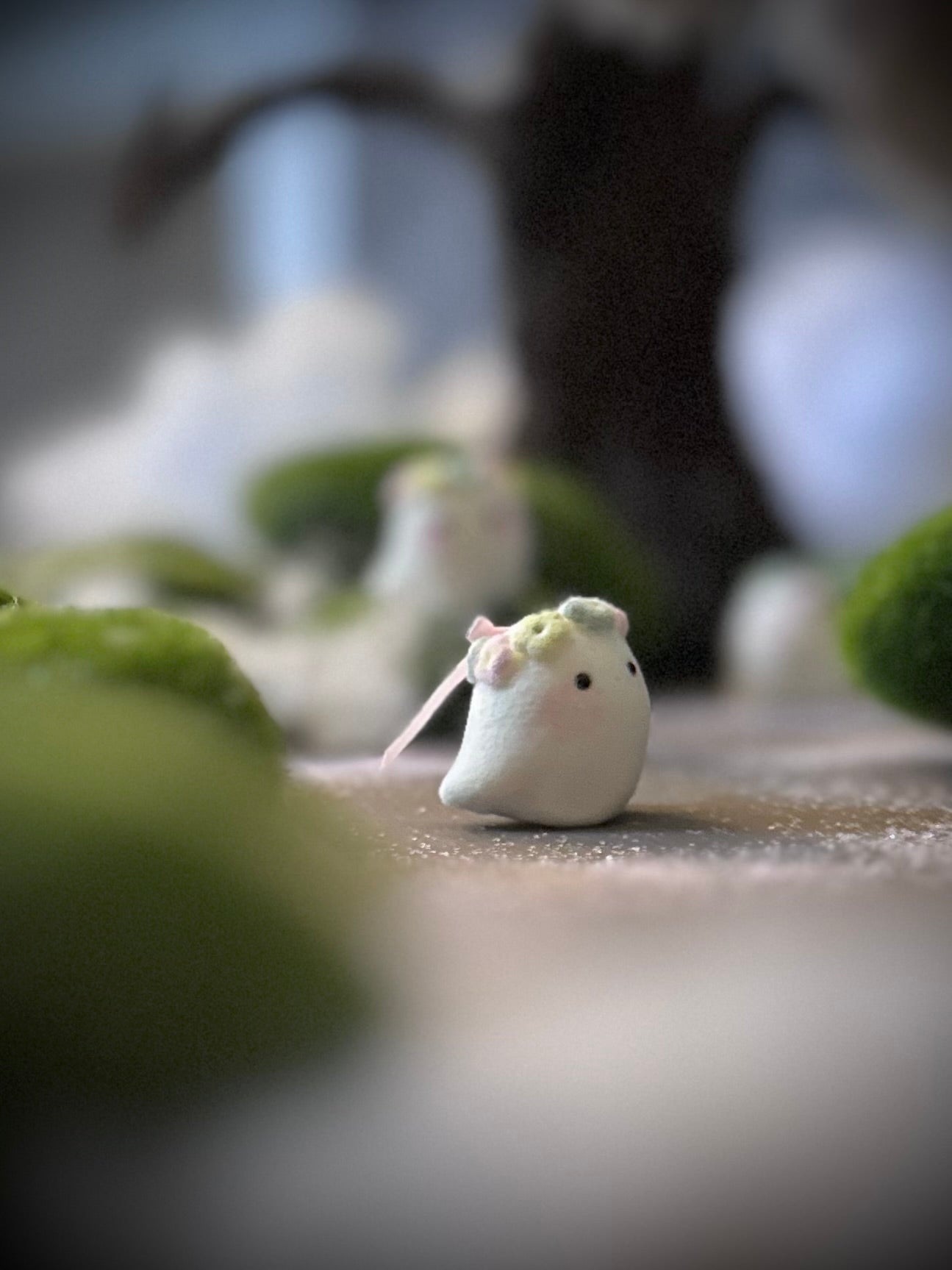 Spring Ghost 1 inch Flocked Figurine