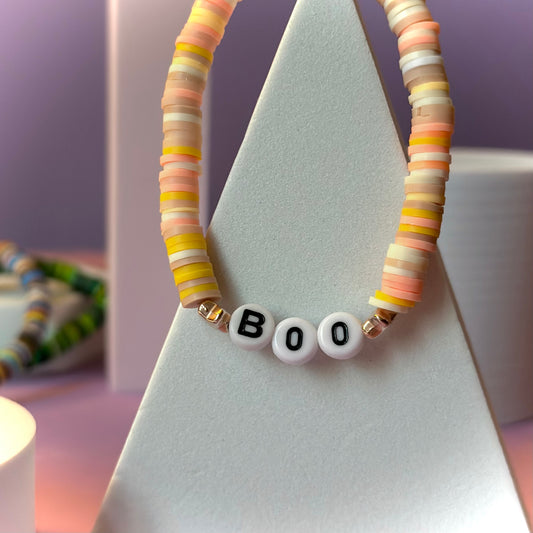 Boo Bracelets in Pumpkin Spice Latte