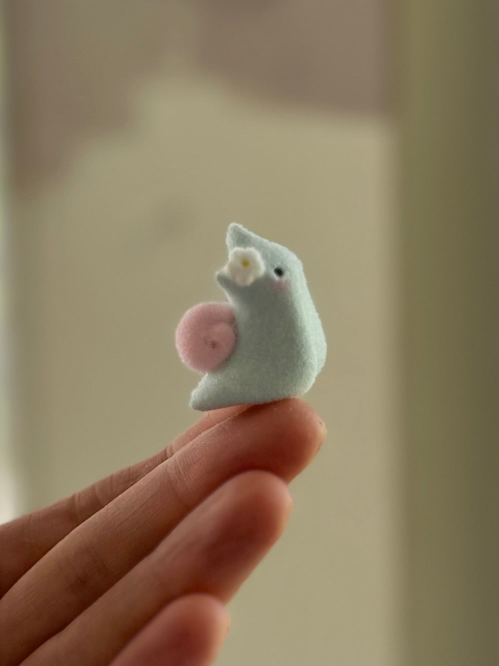 Sneeps  Blue 1 inch Flocked Figurine