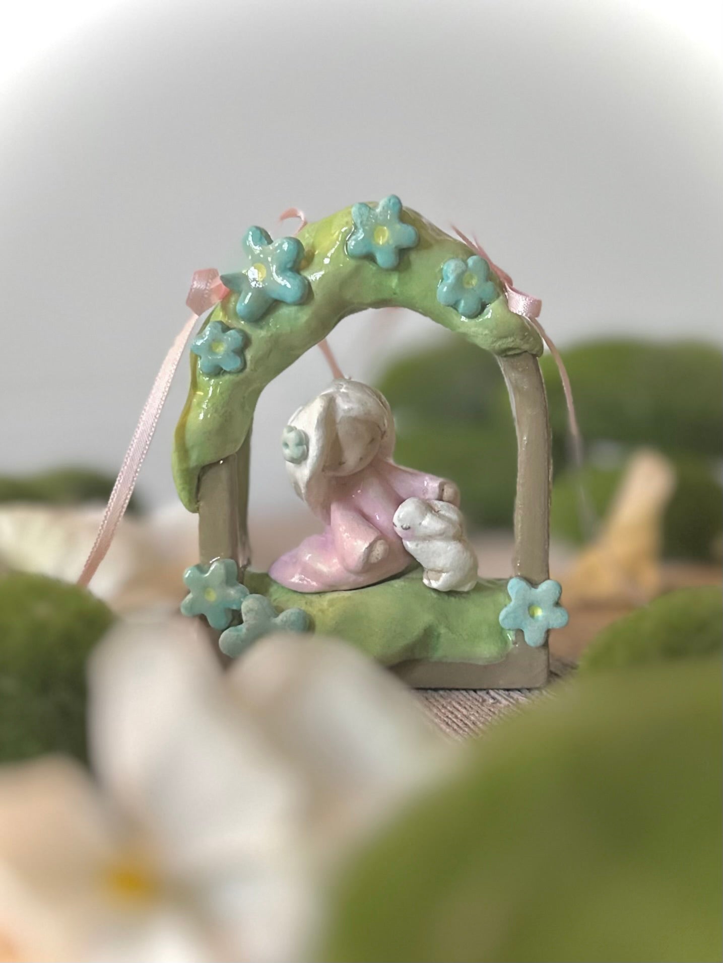 Innocence 3 inch  clay wall hanging