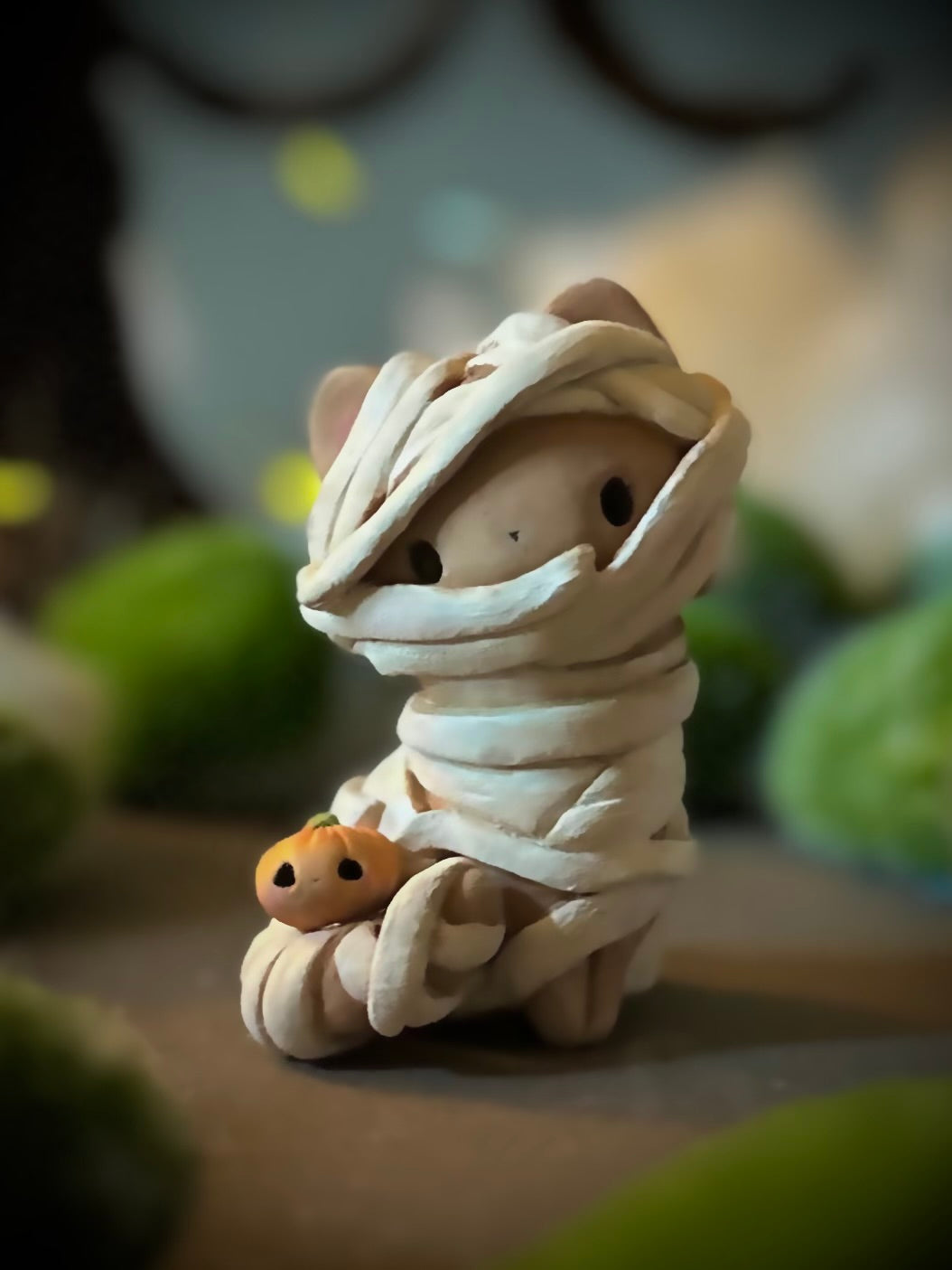 PREORDER Mummy Kitty 2.5 inch  resin Art toy, Figurine