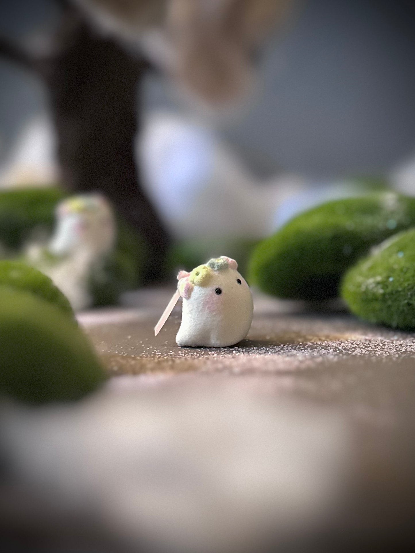 Spring Ghost 1 inch Flocked Figurine