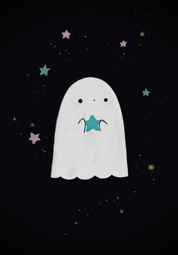3x4 Ghostly Wishes Art Print
