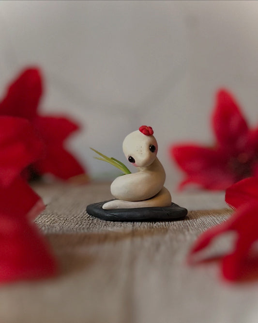 Preorder White Year of the Snake  ⭐️LIMITED⭐️ 2.25 inch  figurine, art toy