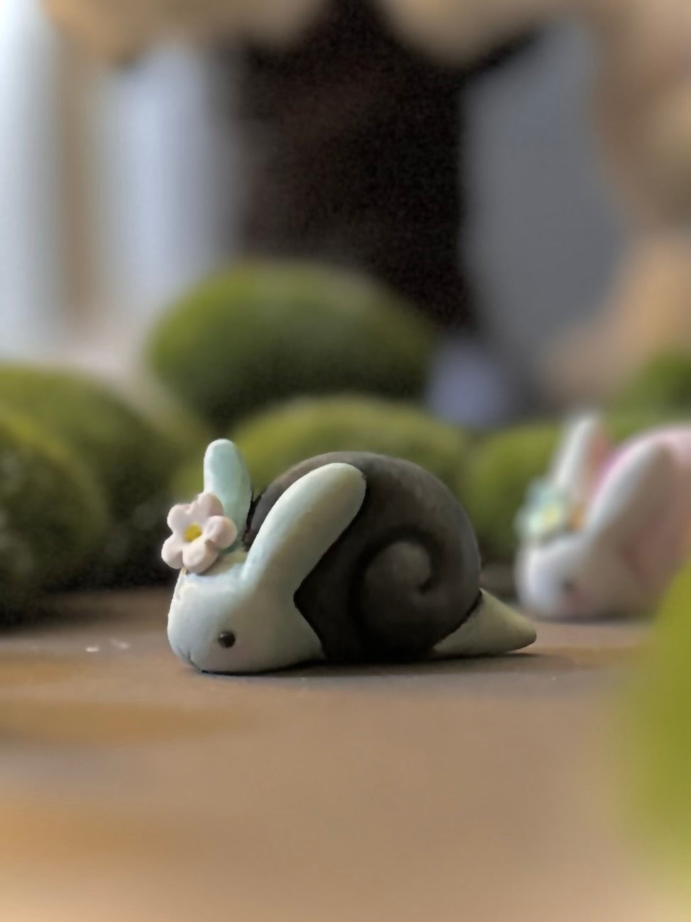 LPreorder Black and Blue  Snabbit 1.5x 2inch  figurine, art toy
