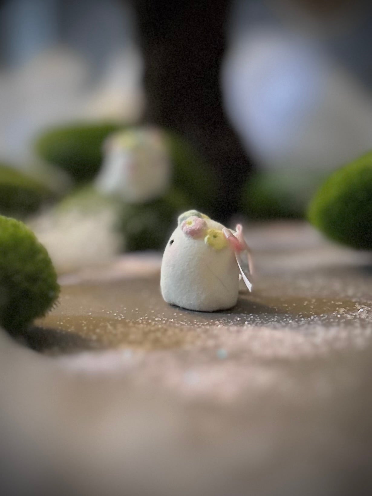 Spring Ghost 1 inch Flocked Figurine