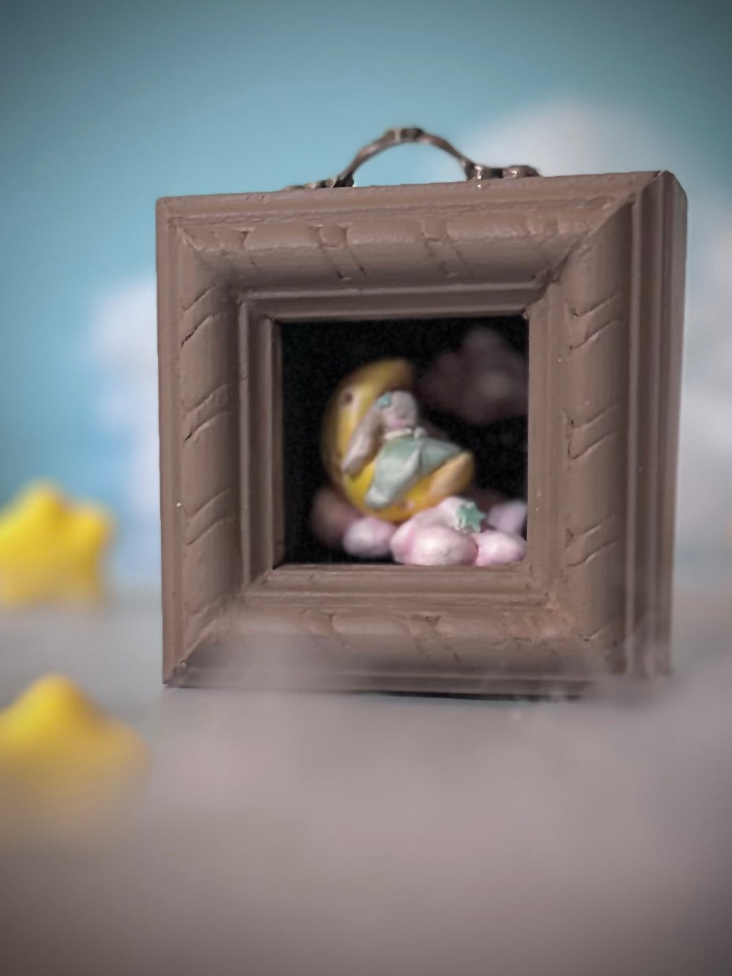MINI Moon Nap  2x2 inch Story Box Wall Hanging