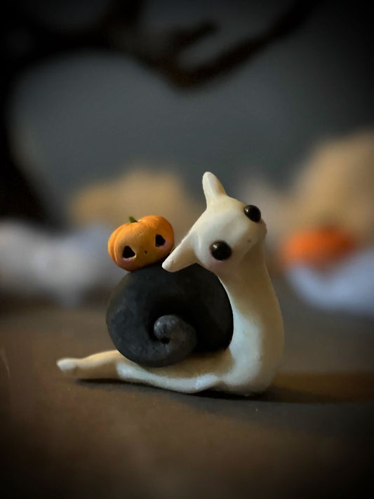 PREORDER Spooky 2.5x2 inch Snail resin Art toy, Figurine