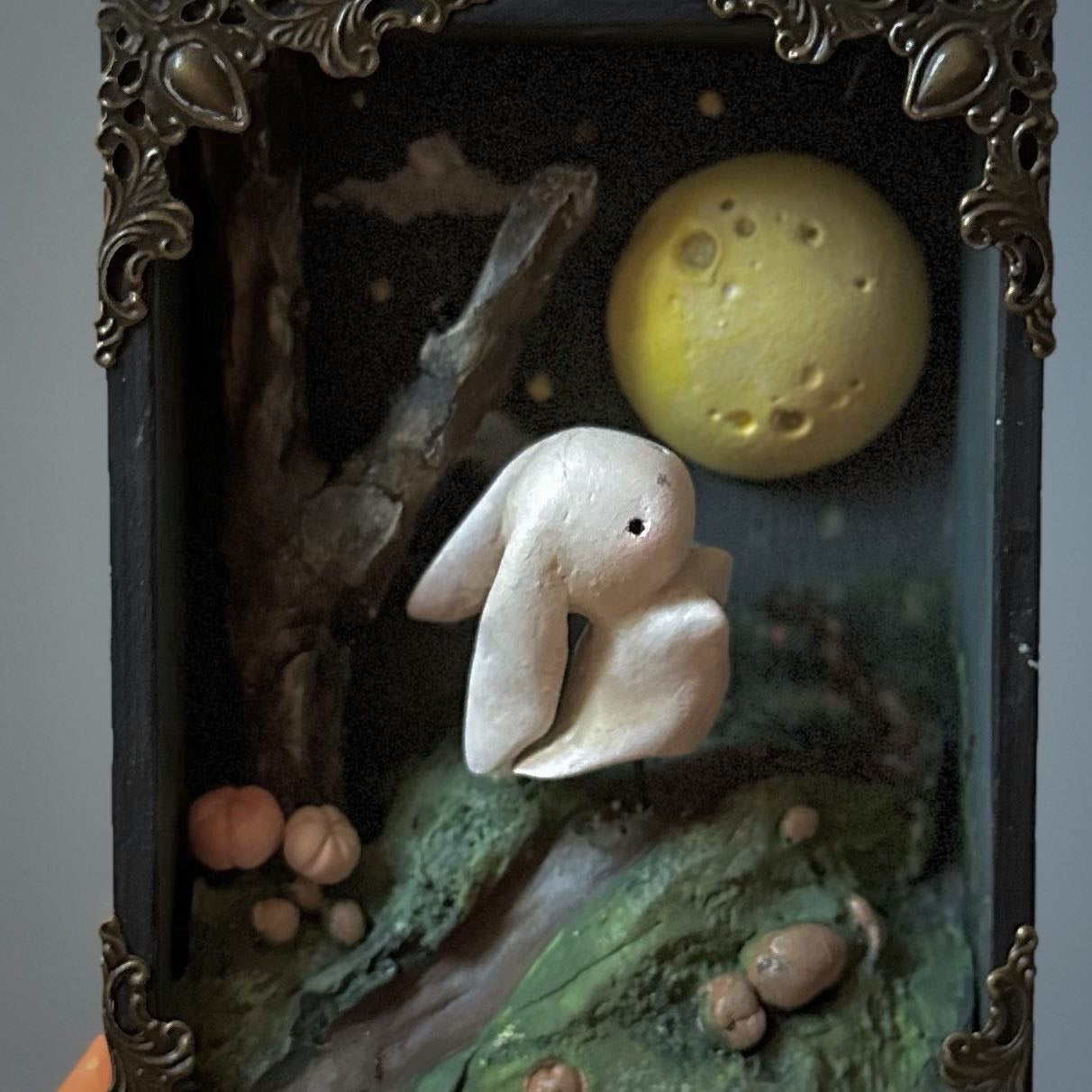 Ghost Bunny 5x4 inch Story Box