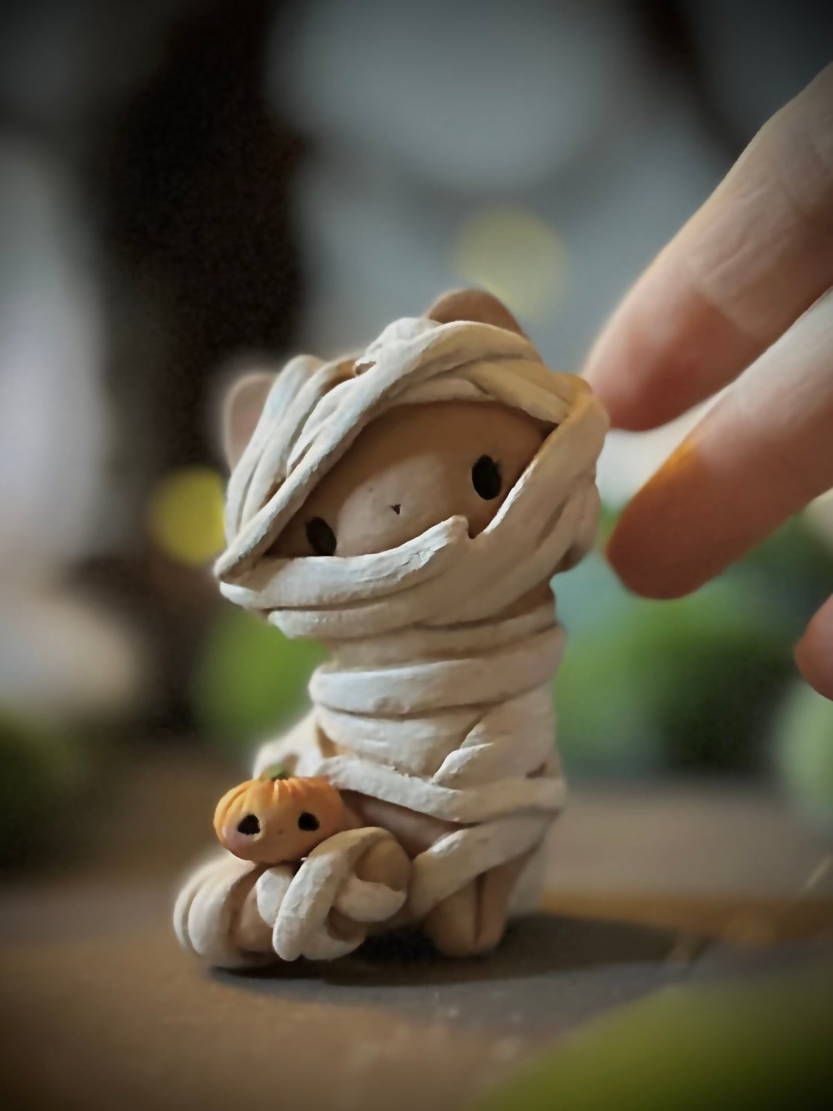 PREORDER Mummy Kitty 2.5 inch  resin Art toy, Figurine