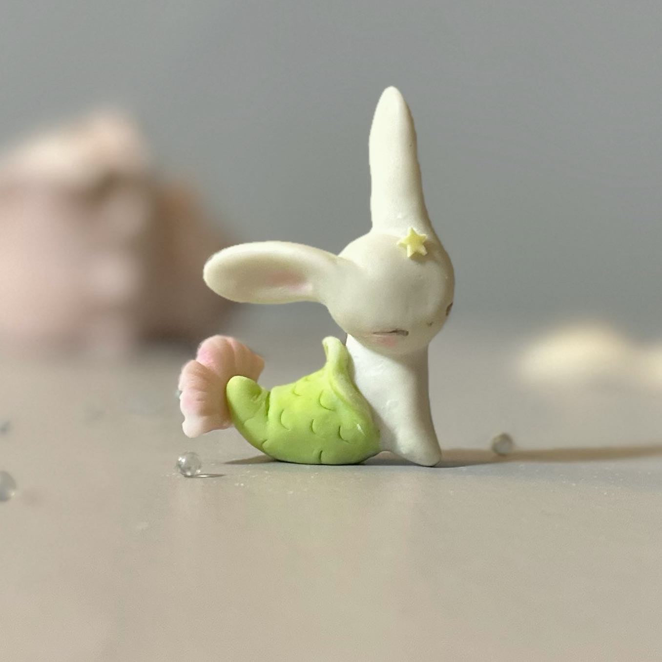 Green MerBun 2inch original Figurine