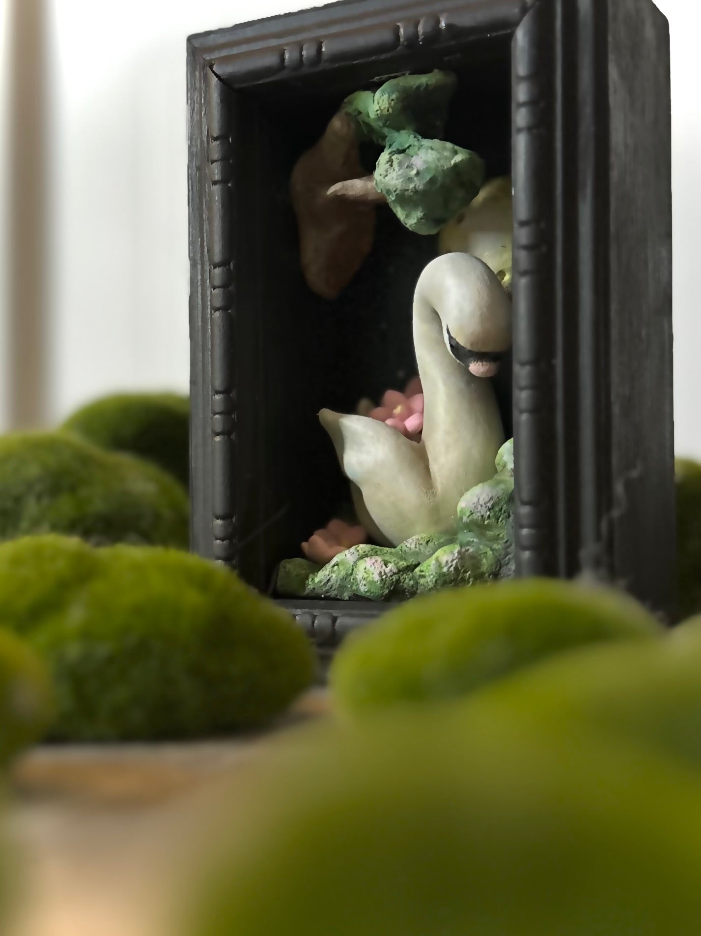 Harvesting Lotus Blossoms  4x6 inch Story Box Wall Hanging