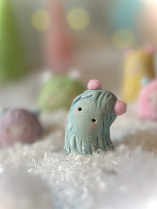 Preorder Blue Warm Fuzzy 1.5 inch figurine, art toy