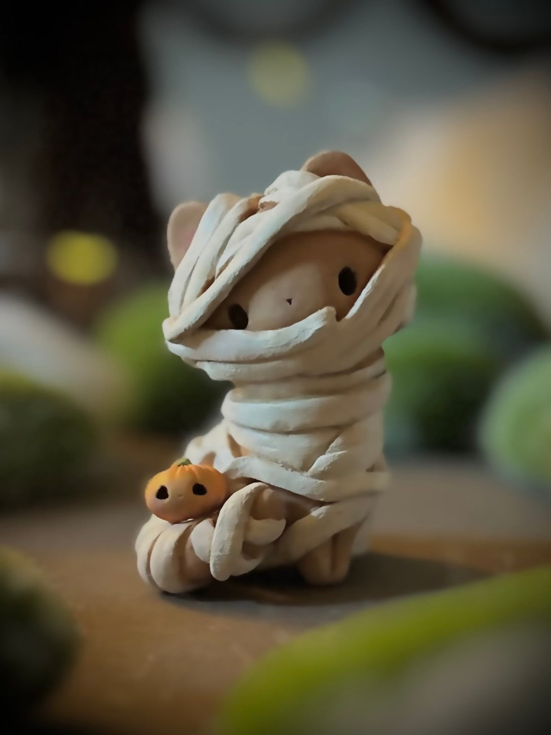 PREORDER Mummy Kitty 2.5 inch  resin Art toy, Figurine