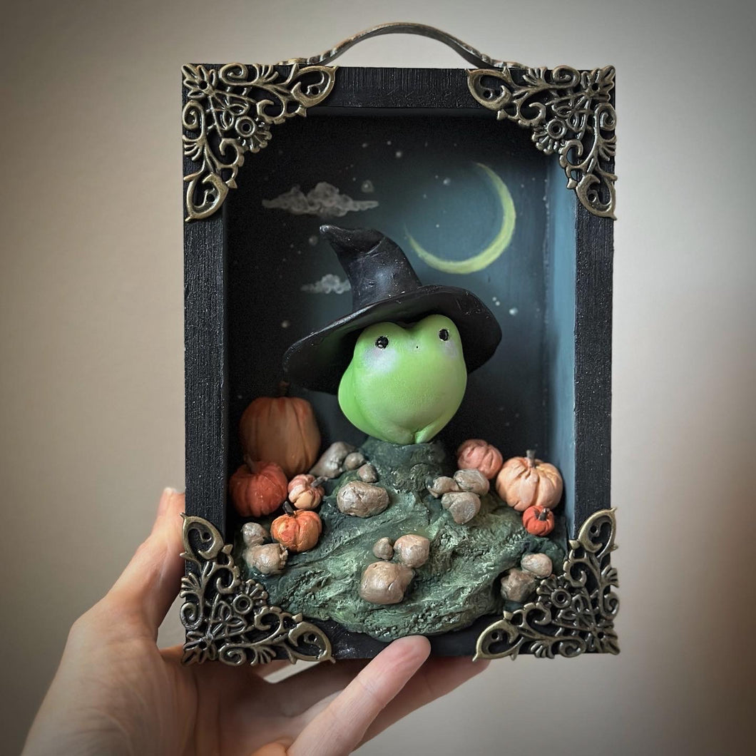 The Frog Witch 5x7 inch Story Box