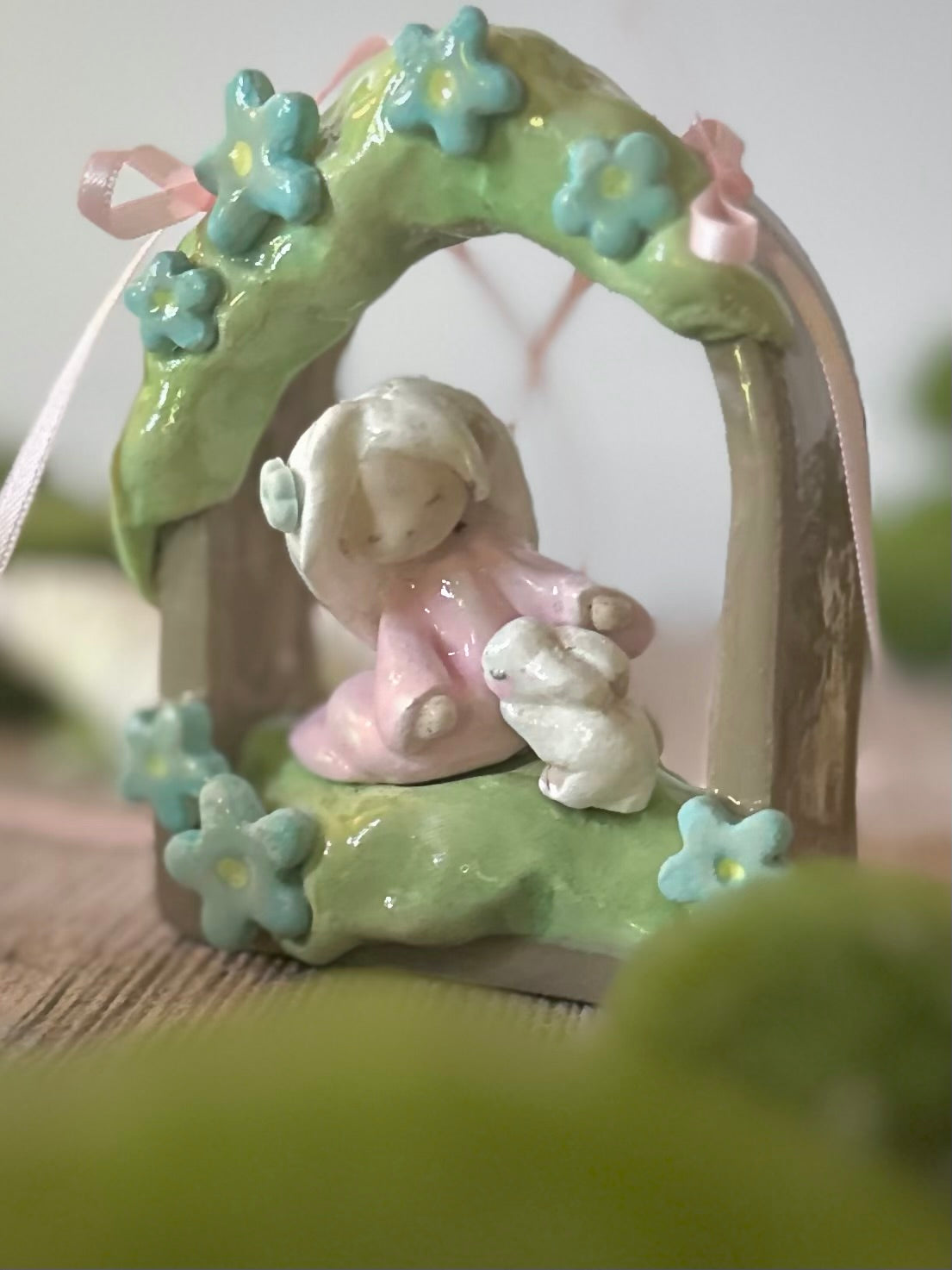 Innocence 3 inch  clay wall hanging