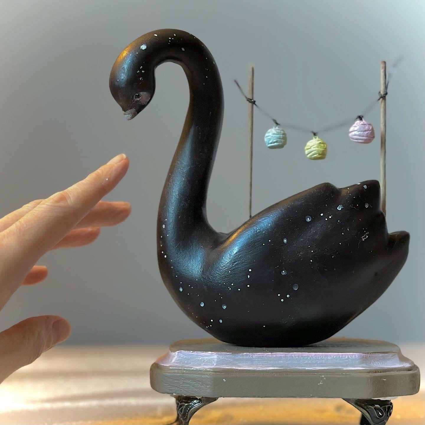 The Luminarian Swan 8x6 large Figurine