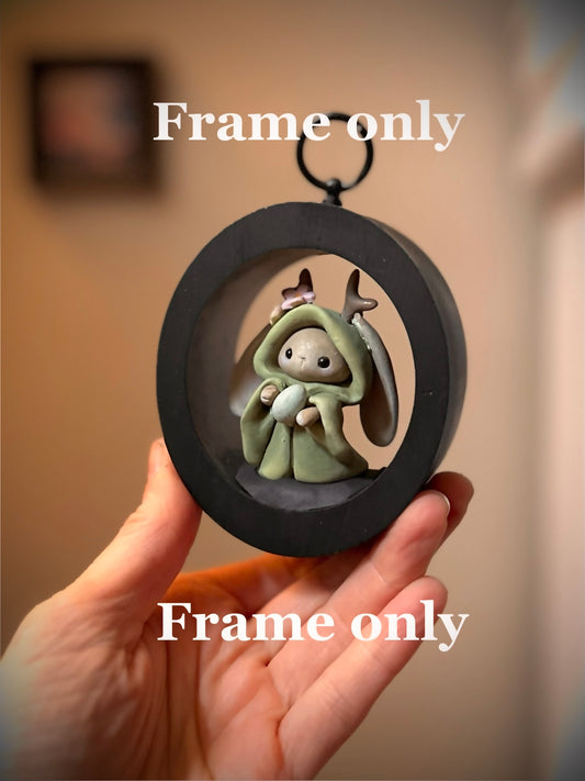 Preorder ADD ON  3.5 Oval Frame for Spring Jackalope Figure. FRAME ONLY.