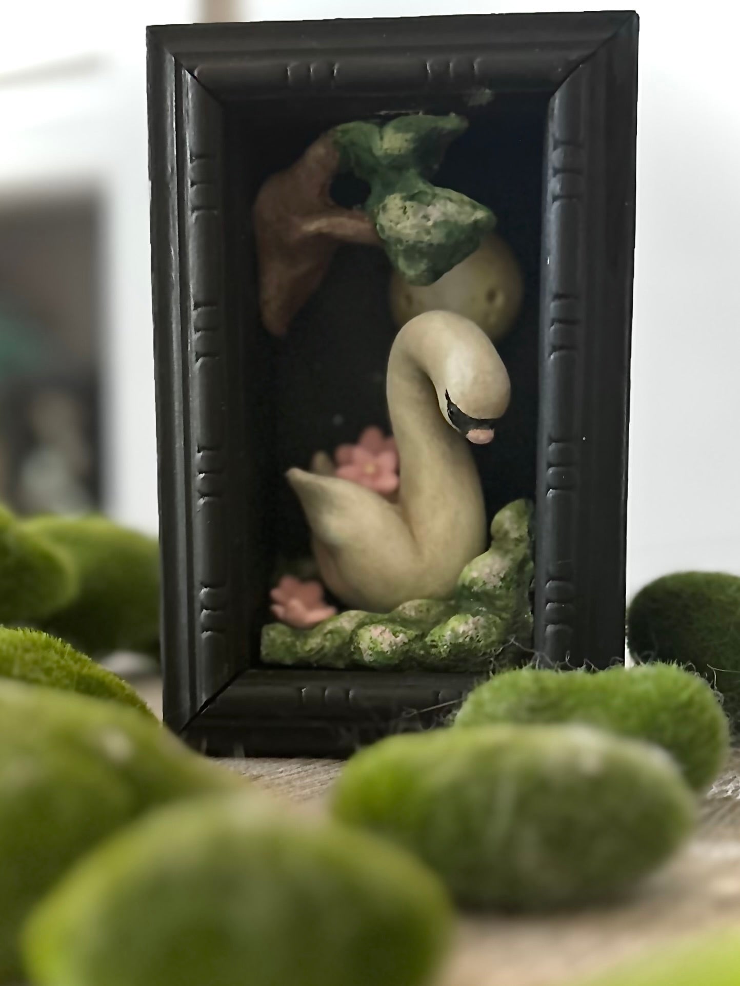 Harvesting Lotus Blossoms  4x6 inch Story Box Wall Hanging