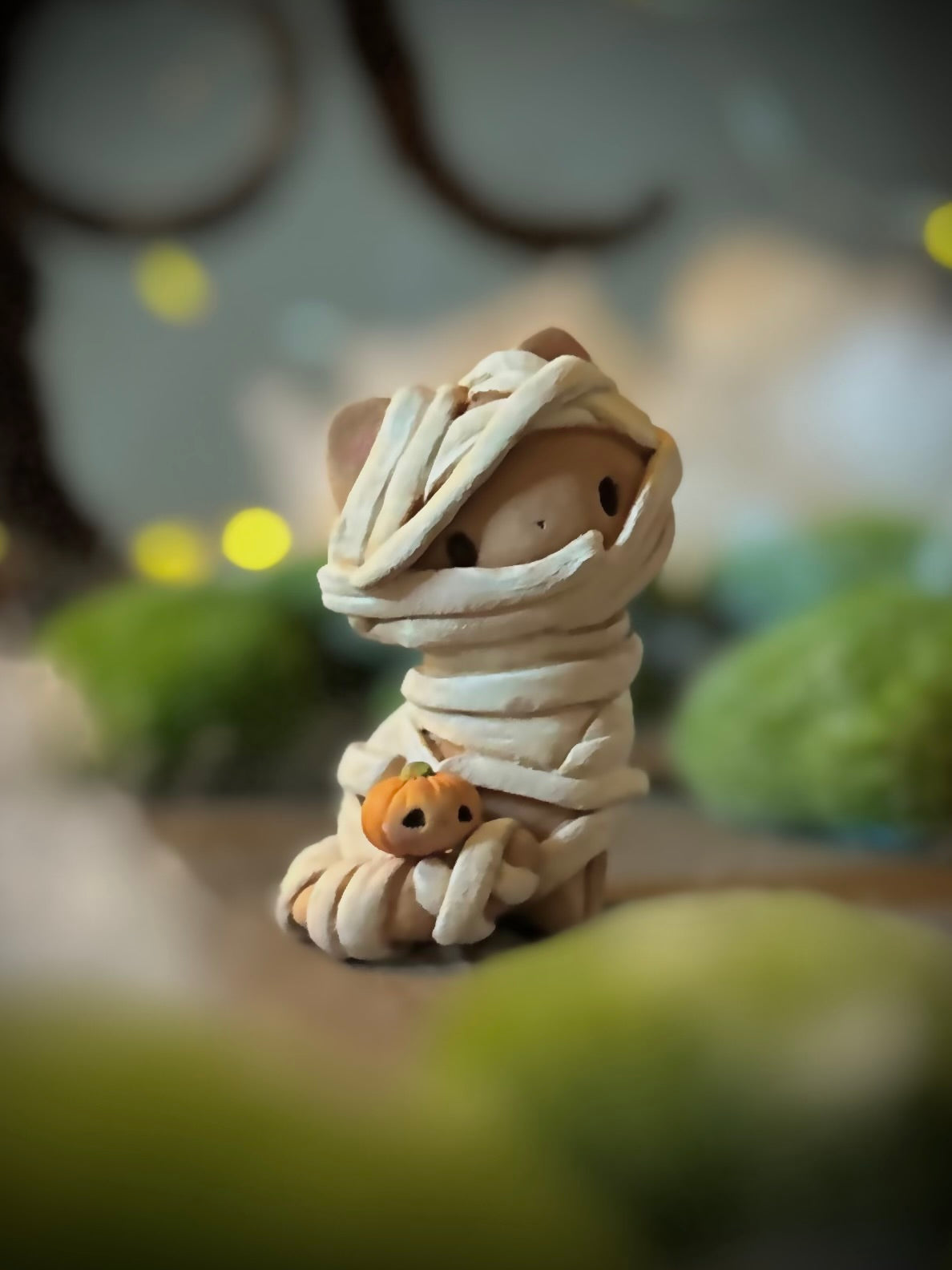 PREORDER Mummy Kitty 2.5 inch  resin Art toy, Figurine