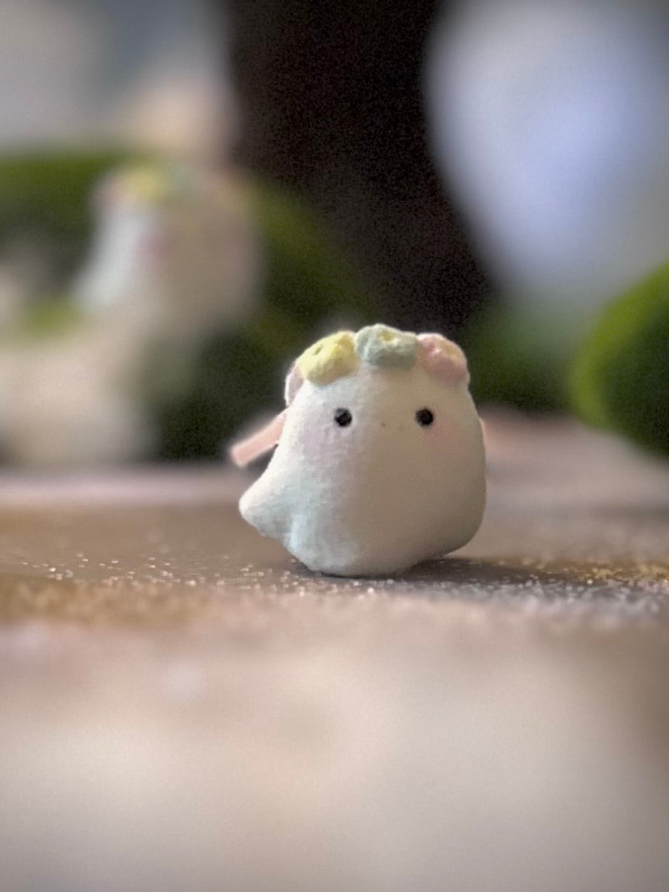 Spring Ghost 1 inch Flocked Figurine – Willow Works Studio
