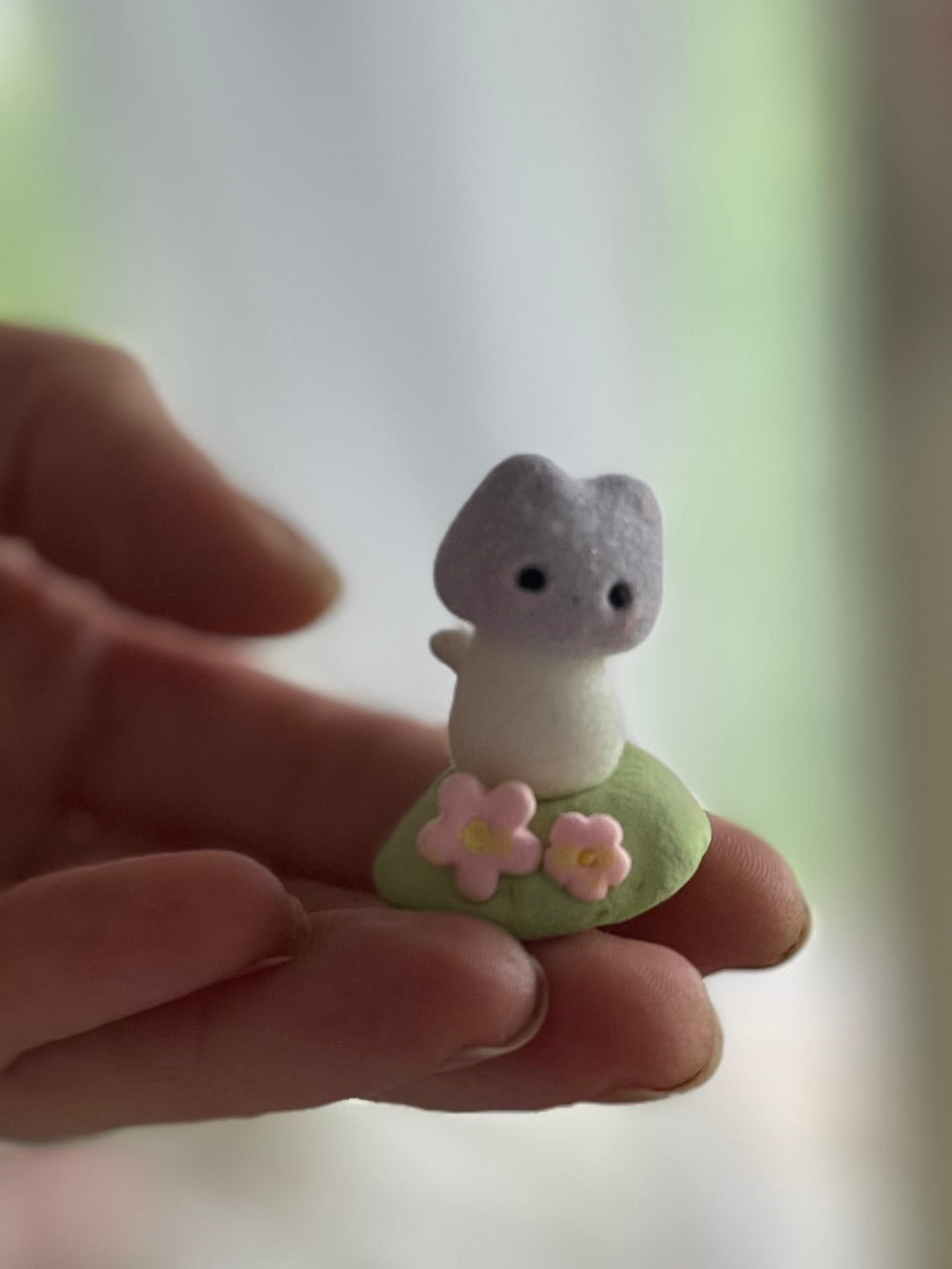 Preorder Itty Bitty Kitty Shroom 1 inch Flocked Figurine