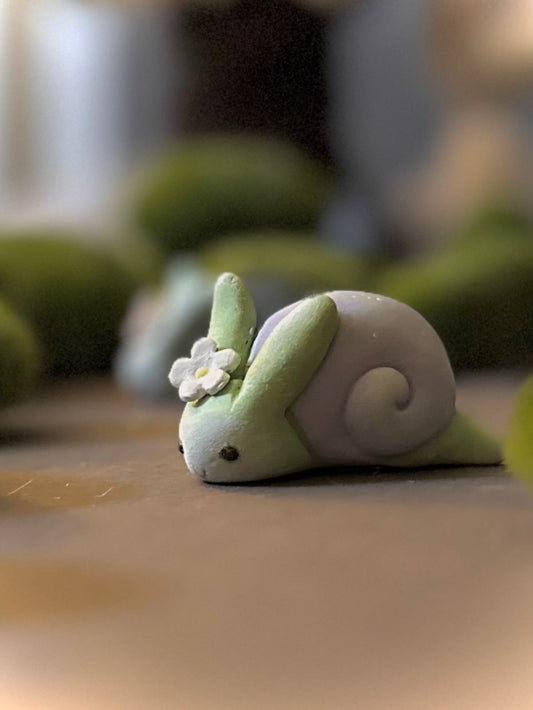 Preorder Grean and Lavender Snabbit 1.5x 2inch  figurine, art toy