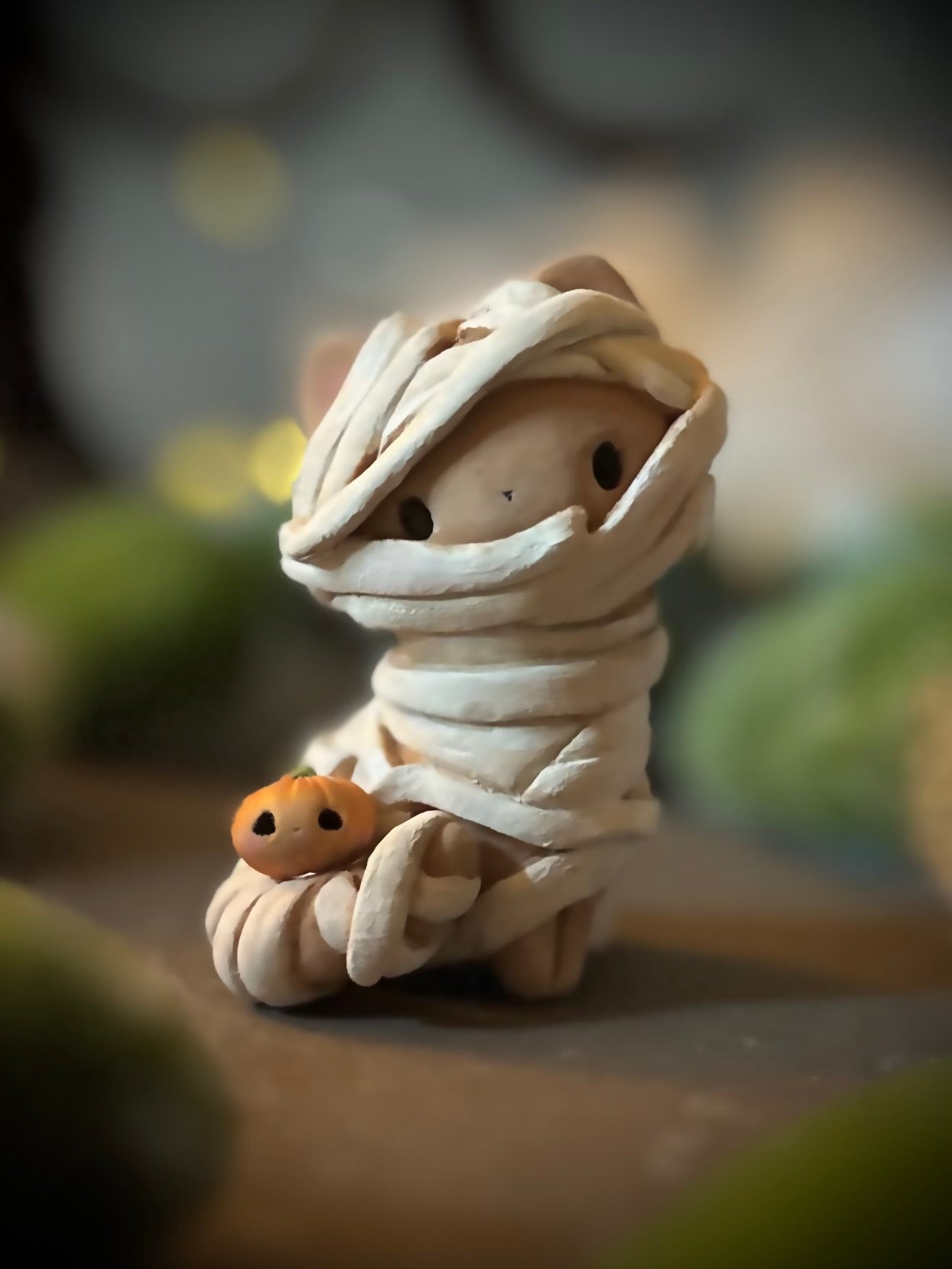 PREORDER Mummy Kitty 2.5 inch  resin Art toy, Figurine