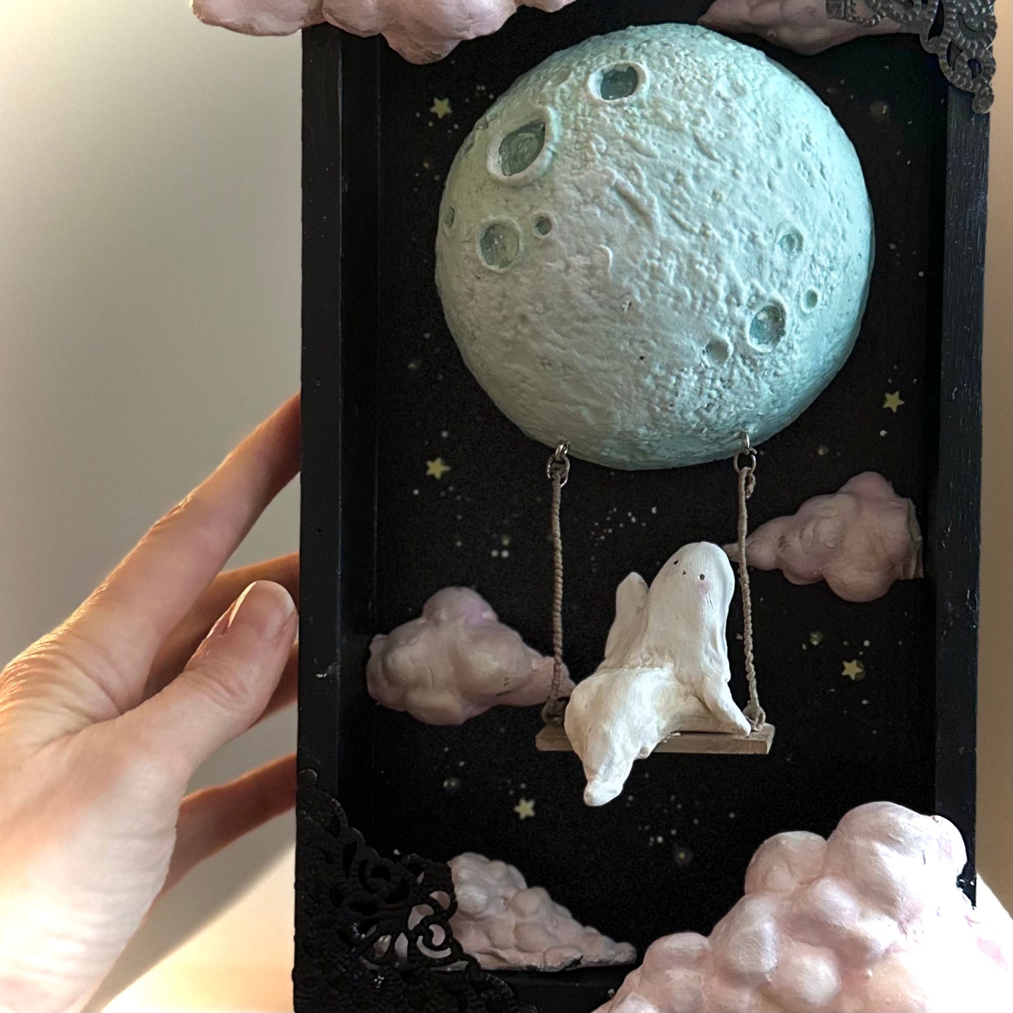 Moon Swinging 10x 6 inch Story Box