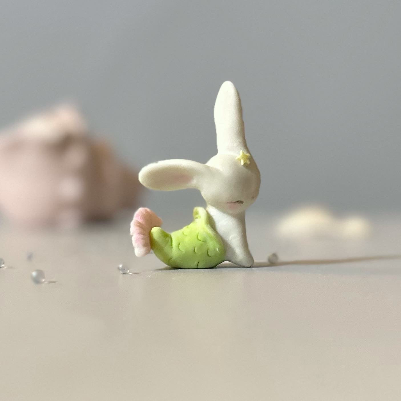 Green MerBun 2inch original Figurine