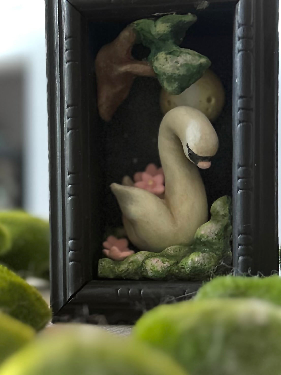 Harvesting Lotus Blossoms  4x6 inch Story Box Wall Hanging