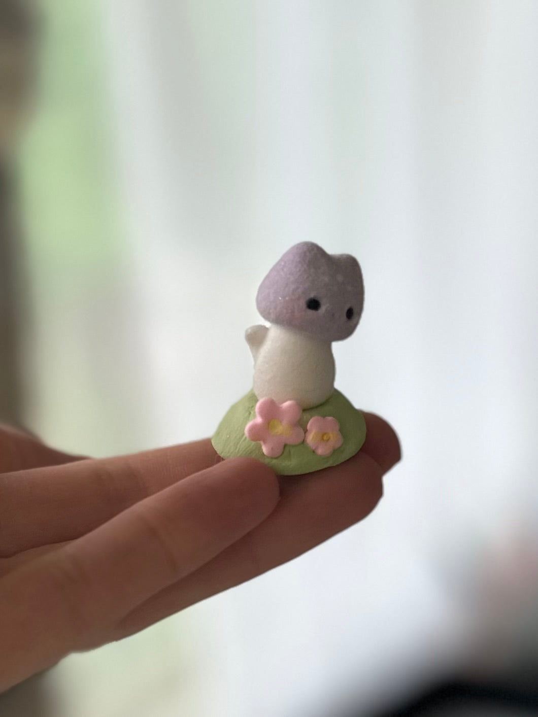 Preorder Itty Bitty Kitty Shroom 1 inch Flocked Figurine