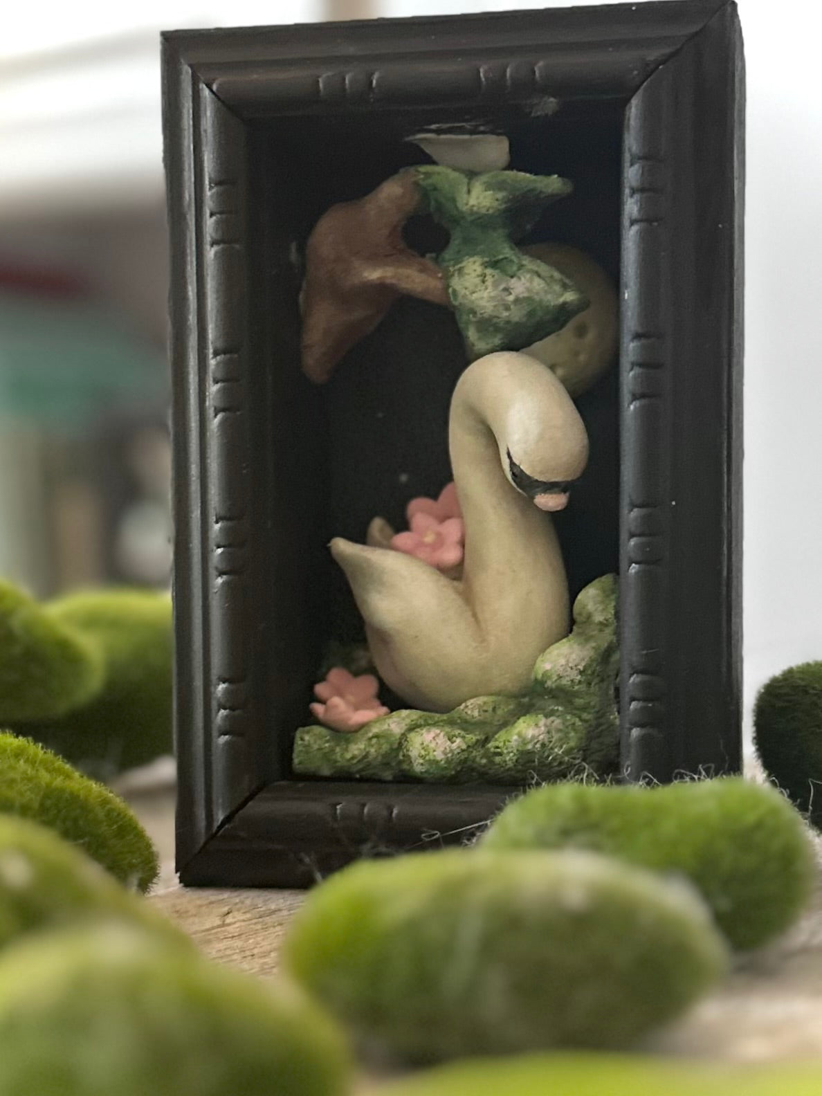Harvesting Lotus Blossoms  4x6 inch Story Box Wall Hanging