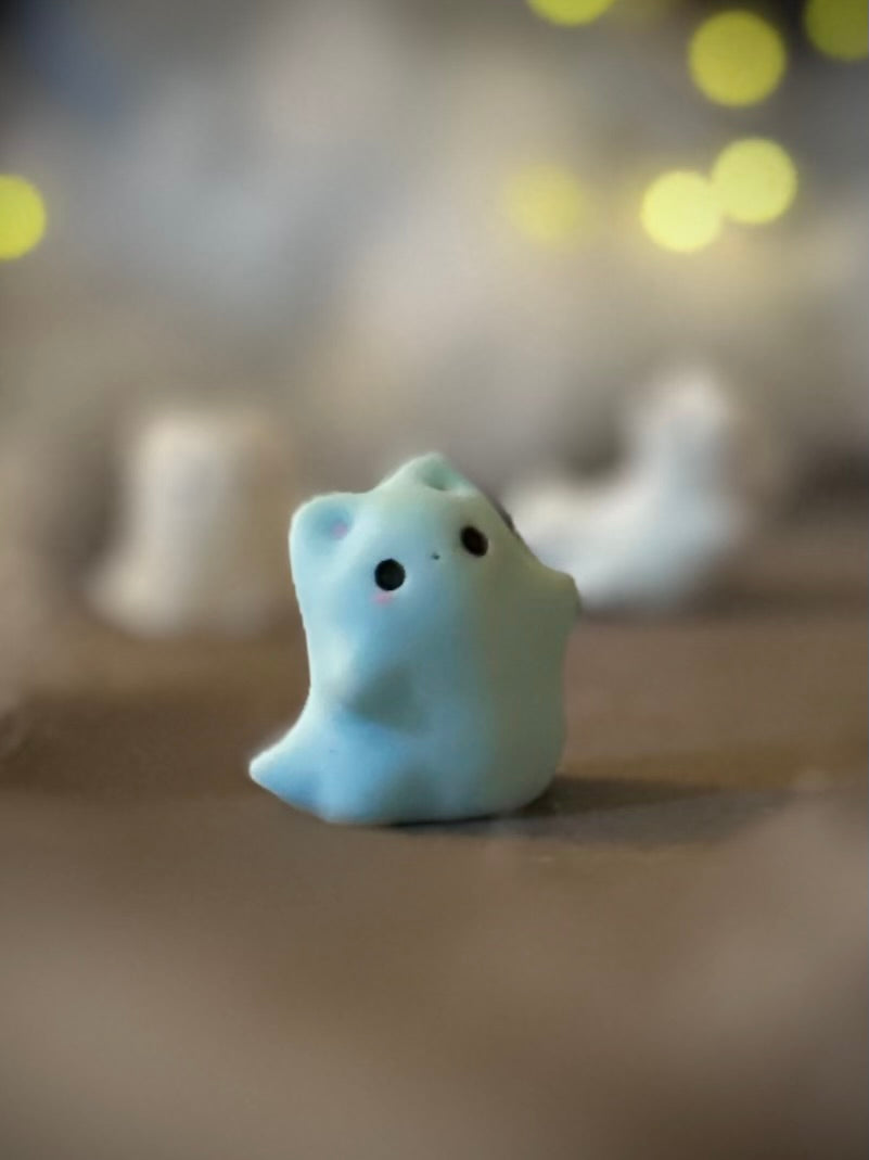 Preorder Family Set of all four Mini Ghost Kitty Blind Bag  1 inch figurine, art toy