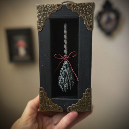 Dark Teal Spare Broom 3x6 inch Story Box