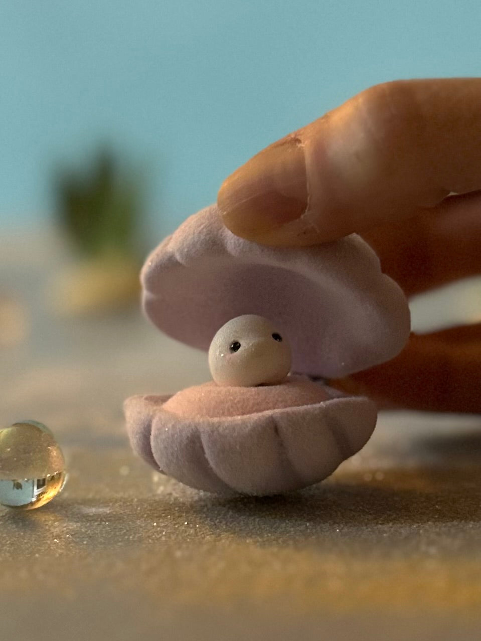 Preorder Sea Pea  2.5 inch Flocked movable Figurine