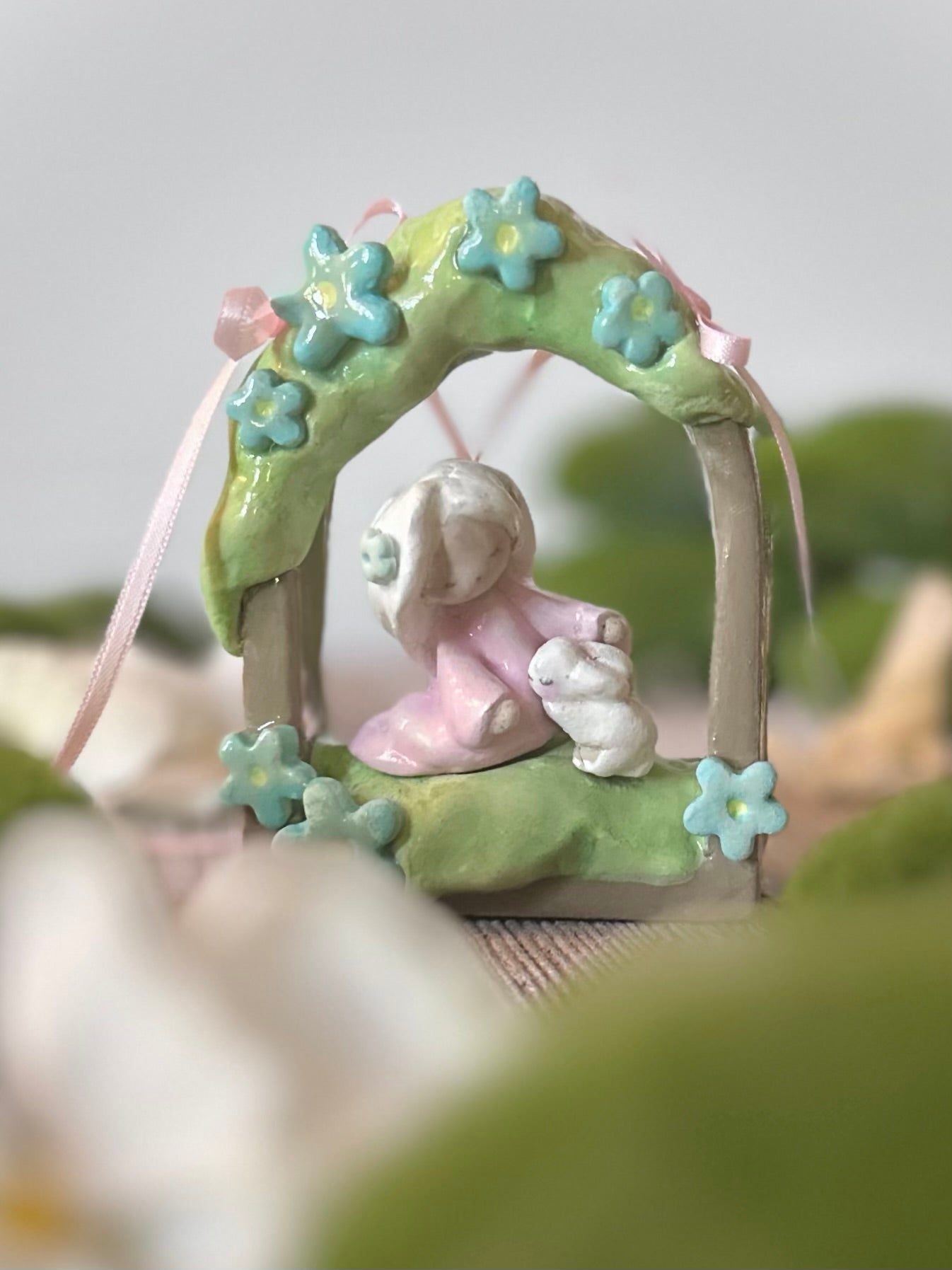 Innocence 3 inch  clay wall hanging